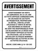 Avertissement: la Rotation de l'Équipement de Verrouillage de l'Alimentation Avant d'Entrer (Warning: Rotating Equipment Lockout Power Before Entering ANSI) French Portrait - Wall Sign Avertissement: la Rotation de l'Équipement de Verrouillage de l'Alimentation Avant d'Entrer (Warning: Rotating Equipment Lockout Power Before Entering ANSI) French Portrait - Wall Sign