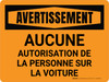 Avertissement: Propriété Privée de l'Élevage - Ne Pas les animaleries ou animale (Warning: Privately Owned Livestock - Do Not Pet or Feed) French Portrait - Wall Sign