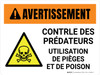 Avertissement: Protection des Yeux Requis (Warning: Eye Protection Required) French Portrait - Wall Sign