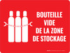 Bouteille vide de la Zone de Stockage (Empty Cylinder Storage Area) Landscape French - Wall Sign