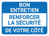 Un Bon Entretien Favorise La Sécurité Du (Good Housekeeping Promotes Safety) Landscape French - Wall Sign Un Bon Entretien Favorise La Sécurité Du (Good Housekeeping Promotes Safety) Landscape French - Wall Sign