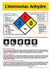 L'Ammoniac anhydre Dangers NFPA Diamant (Anhydrous Ammonia Hazards with NFPA Diamond) Portrait French - Wall Sign L'Ammoniac anhydre Dangers NFPA Diamant (Anhydrous Ammonia Hazards with NFPA Diamond) Portrait French - Wall Sign