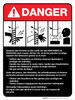 Danger: Fraiseuse lignes Directrices de la norme (Danger: Milling Machine Guidelines ANSI) Portrait French - Wall Sign Danger: Fraiseuse lignes Directrices de la norme (Danger: Milling Machine Guidelines ANSI) Portrait French - Wall Sign