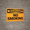 Warning: No Smoking - Wall Sign