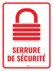 Verrouillage De Sécurité (Lock Out For Safety) Portrait French - Wall Sign Verrouillage De Sécurité (Lock Out For Safety) Portrait French - Wall Sign