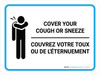 Couvrir Votre de Tousser Ou d'Éternuer (Cover Your Cough Or Sneeze Bilingual) Landscape French - Wall Sign Couvrir Votre de Tousser Ou d'Éternuer (Cover Your Cough Or Sneeze Bilingual) Landscape French - Wall Sign