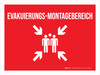 Evakuierungs-Montagebereich (Evacuation Assembly Area) German - Wall Sign Evakuierungs-Montagebereich (Evacuation Assembly Area) German - Wall Sign