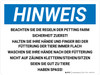 Hinweis - Die Regeln Der Petting Farm (Notice - Petting Farm Rules Safety) Landscape German - Wall Sign