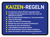 Kaizen-Regeln (Kaizen Rules) German - Wall Sign Kaizen-Regeln (Kaizen Rules) German - Wall Sign