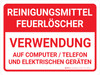 REINIGUNGSMITTEL FEUERLÖSCHER (Clean Agent Fire Extinguisher)