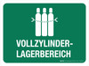 Vollzylinder-Lagerbereich (Full Cylinder Storage Area) German - Wall Sign Vollzylinder-Lagerbereich (Full Cylinder Storage Area) German - Wall Sign