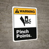 Warning: Pinch Points ANSI - Wall Sign Warning: Pinch Points ANSI - Wall Sign
