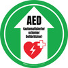 AED (AED) Circular German - Floor Sign
