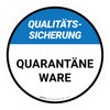 Qualitätssicherung - Quarantäneware (Quality Assurance - Quarantined Goods) Circular German - Floor Sign