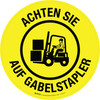 Achtung Sie auf Gabelstapler (Watch Out for Forklifts) Circular German - Floor Sign