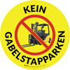 Kein Gabelstapparken (No Forklift Parking) Circular German - Floor Sign Kein Gabelstapparken (No Forklift Parking) Circular German - Floor Sign