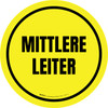 Mittlere Leiter (Medium Ladder) Circular German - Floor Sign Mittlere Leiter (Medium Ladder) Circular German - Floor Sign