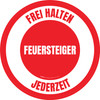 Feuersteiger (Fire Riser) Circular German - Floor Sign