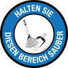 Halten Sie diesen Bereich sauber (Keep This Area Clean) Circular German - Floor Sign
