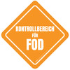 Kontrollbereich FÜR FOD (FOD Control Area) Square German - Floor sign