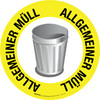 Algemeiner MÜLL (General Trash) Circular German - Floor Sign