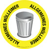 Allgemeines Mülleimer (General Trash Can) Circular German - Floor Sign Allgemeines Mülleimer (General Trash Can) Circular German - Floor Sign
