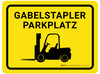 Gabelstapler Parkplatz (Forklift Parking) Rectangular German - Floor Sign Gabelstapler Parkplatz (Forklift Parking) Rectangular German - Floor Sign