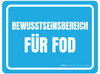 FOD-Awareness Bereich (FOD Awareness Area) Rectangular German - Floor Sign FOD-Awareness Bereich (FOD Awareness Area) Rectangular German - Floor Sign