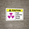 Caution: High Intensity X Ray Beam ANSI - Wall Sign Caution: High Intensity X Ray Beam ANSI - Wall Sign