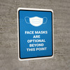 Face Mask Optional Beyond This Point Portrait - Wall Sign