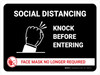 Social Distancing Mask No Longer Landscape - Wall Sign