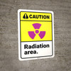 Caution: Radiation Area ANSI - Wall Sign Caution: Radiation Area ANSI - Wall Sign