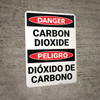 Danger: Carbon Dioxide Bilingual Spanish - Wall Sign