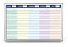 Weekly Calendar with Color Dry Erase Board Weekly Calendar with Color Dry Erase Board