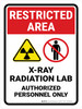 Restricted Area: XRAY Radiation Lab with Icon Portrait - Wall Sign Restricted Area: XRAY Radiation Lab with Icon Portrait - Wall Sign