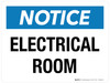 Notice: Electrical Room Landscape - Wall Sign