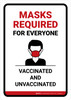 Mask Required For Everyone Portrait - Wall Sign Mask Required For Everyone Portrait - Wall Sign