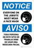 Notice: Everyone On The Jobsite Spanish Bilingual Portrait - Wall Sign Notice: Everyone On The Jobsite Spanish Bilingual Portrait - Wall Sign