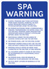 Arkansas Spa Warning Portrait - Wall Sign Arkansas Spa Warning Portrait - Wall Sign