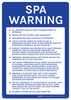 Delaware Spa Warning Portrait - Wall Sign