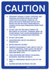 Kentucky Caution Spa Warning Rules Portrait - Wall Sign Kentucky Caution Spa Warning Rules Portrait - Wall Sign
