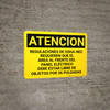 Caution: OSHA NEC Regulations Requires Spanish - Wall Sign