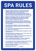 Rhode Island Spa Rules Portrait - Wall Sign