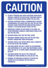 Utah Caution Spa Pool Warning Portrait - Wall Sign Utah Caution Spa Pool Warning Portrait - Wall Sign