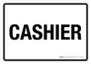 Cashier White Landscape - Wall Sign