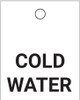 Cold Water - Valve Tag