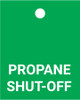 Propane Shut-Off - Valve Tag Propane Shut-Off - Valve Tag
