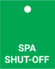 Spa Shut-Off - Valve Tag Spa Shut-Off - Valve Tag