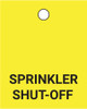 Sprinkler Shut-Off - Valve Tag