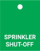 Sprinkler Shut-Off - Valve Tag